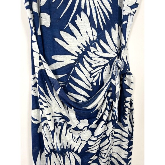 Polo Ralph Lauren Linen Maxi Dress Faux Wrap Medium‎ Floral Resort Wear Tropical - Picture 4 of 10